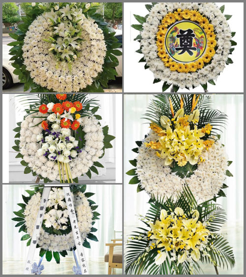 四川绵阳梓潼县三泉乡金山村花圈速递